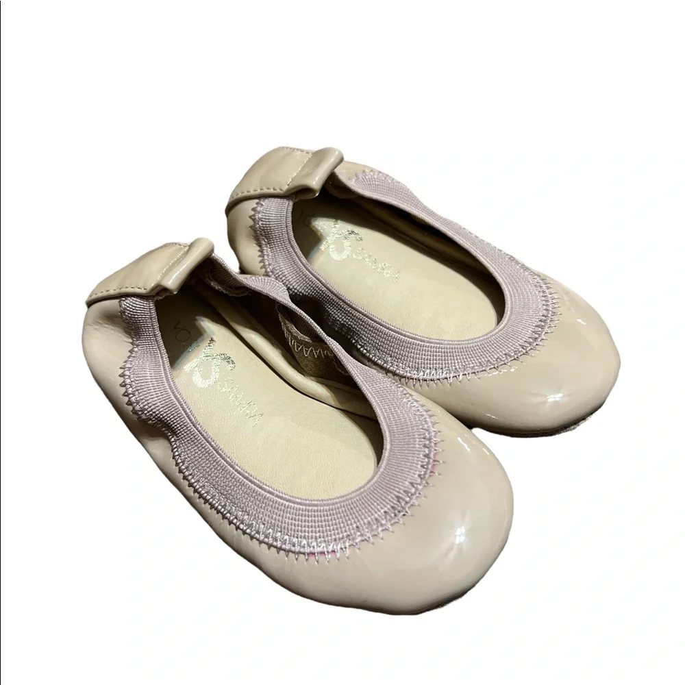 Yosi Samra Tan Patent Flats